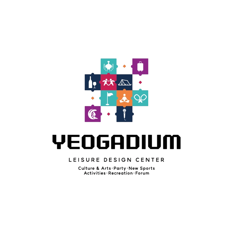 YEOGADIUM LEISURE DESIGN CENTER 영문 로고